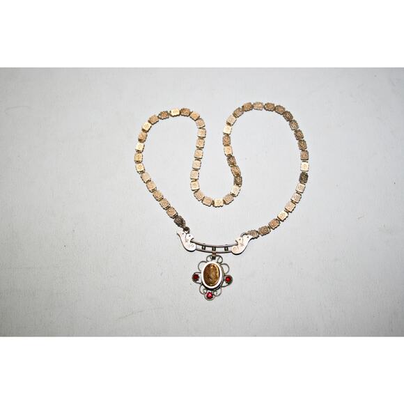 Gorgeous Victorian Gold Filled Cameo Book Chain Necklace main image 6